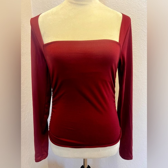 NWT Urban Outfitters Silence + Noise Victoria Long Sleeve, Square Neck Top, L - Picture 5 of 11